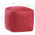 Kwadratowa różowa pufa do siedzenia Bazali 3X
