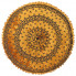 Okrągła pufa tapicerowana do przedpokoju Manda