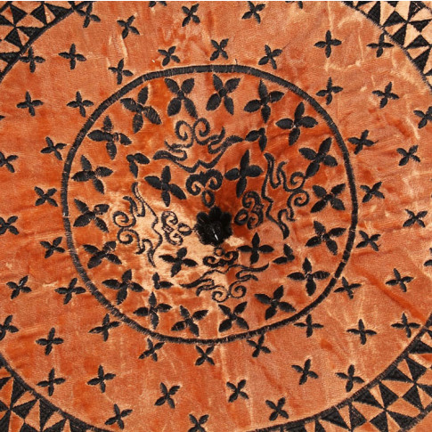 Okrągła tapicerowana pufa Manda
