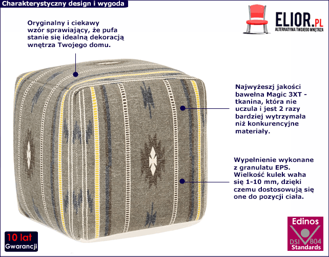 Zielona pufa Pattero