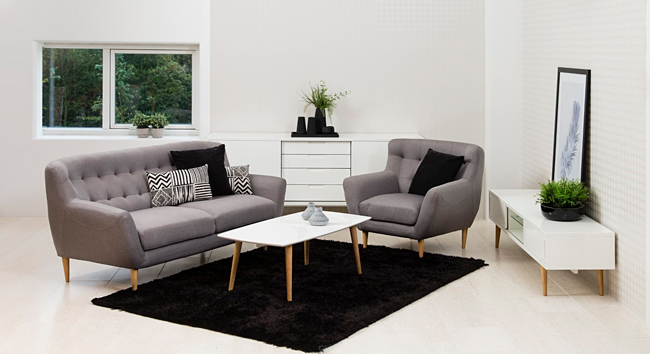 Tapicerowany fotel Stera - pikowany