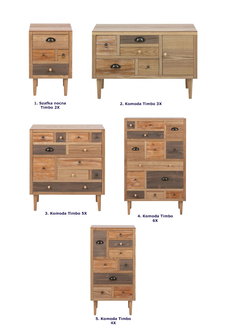 Wszystkie warianty z kolekcji Timbo