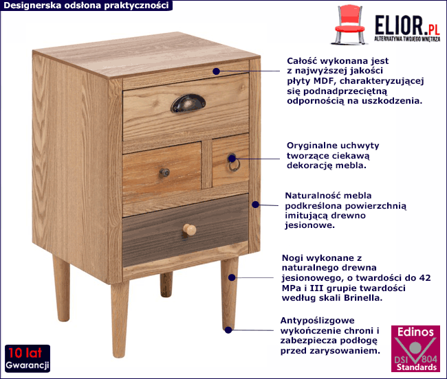Szafka nocna Oliza 2X