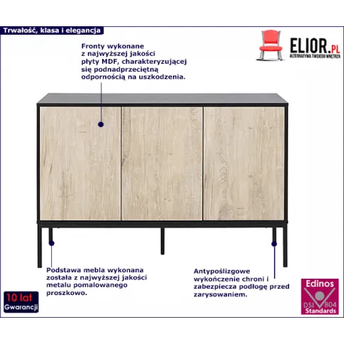 Komoda skandynawska Sendi 3X