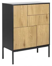 Metalowa komoda do salonu loft - Sendi 4X w sklepie Edinos.pl