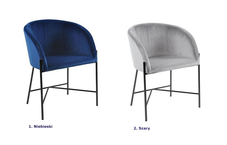 Kolory krzeseł Radida 2X