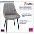 Szare krzesło Asaki 2X sztruksowe