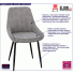 Szare krzesło Asaki 2X sztruksowe