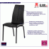 Czarne krzesło Stevi wygodne
