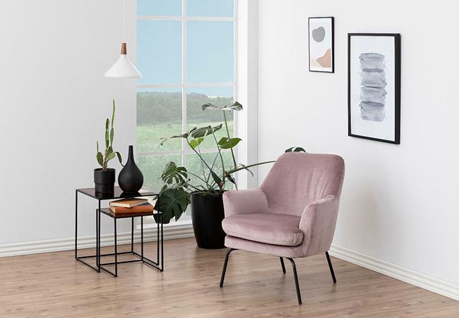 Komfortowe fotele welwetowe Nelia - miękkie