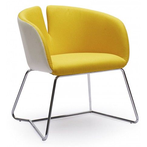 Zdjęcie produktu Fotel wypoczynkowy Milton - żółty.