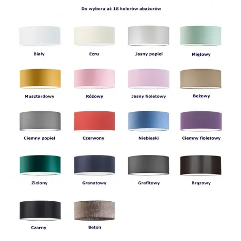 Kolorystyka abażurów żyrandola EX843-Hajfi