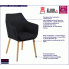 Czarne krzesło Lamans