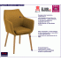 Musztardowe krzesło Lamans