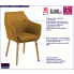 Musztardowe krzesło Lamans