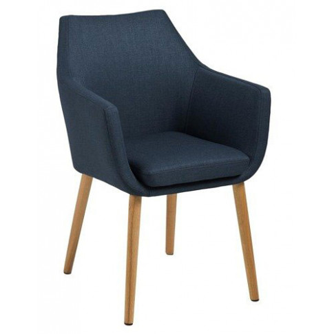 Krzesło niebieskie tapicerowane do salonu Lamans