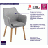 Szare krzesło Lamans