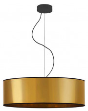 Złoty okrągły żyrandol w stylu glamour 60 cm - EX856-Hajfun