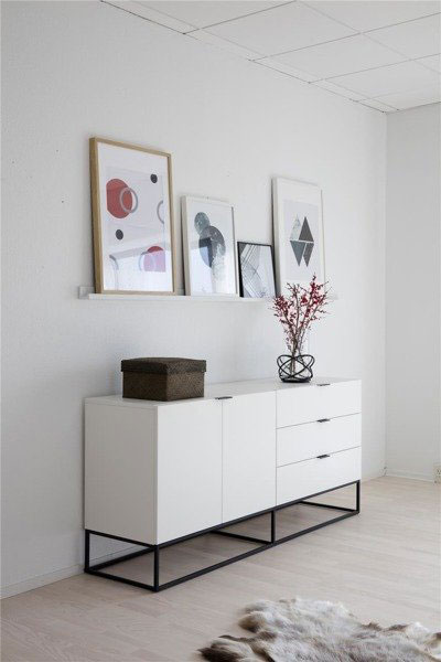 Wizualizacja wnętrza z komodą Pikon 7X