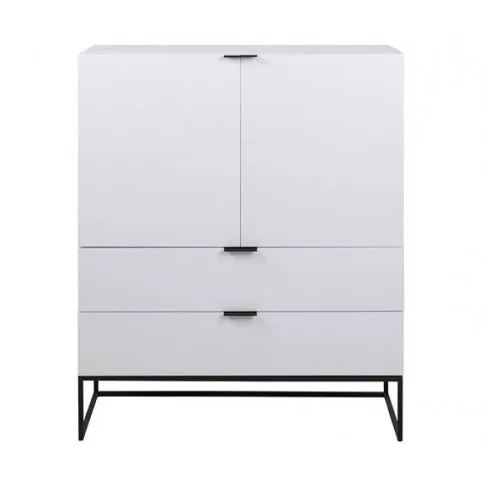 Biała szafka do salonu i przedpokoju Pikon 5X