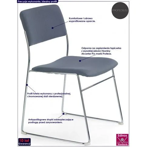 Fotografia Fotel konferencyjny Janona - czarny z kategorii Strona główna