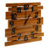 Drewniany zegar ścienny w kolorze orzech Samar