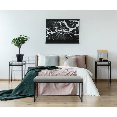 Szara ławka Midra wygodna