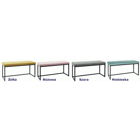 Welwetowe ławki Midra miękkie do przedpokoju