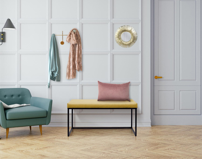 Praktyczna ławka Beva - żółta