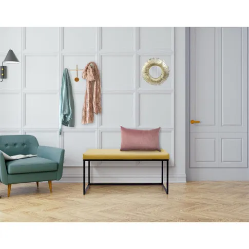 Żółta ławka Midra wygodna 