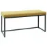 Żółta ławka Midra stylowa