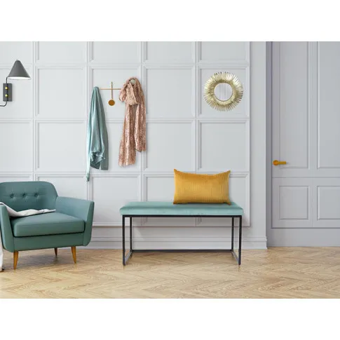 Niebieska ławka Midra nowoczesna