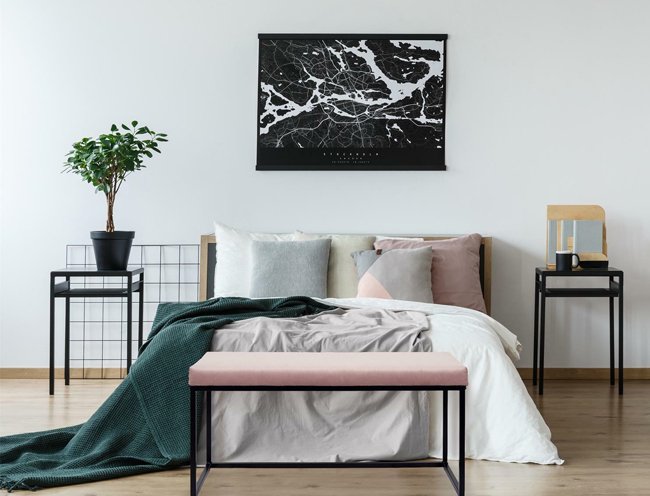 Stylowa łąwka Beva różowa - miękka