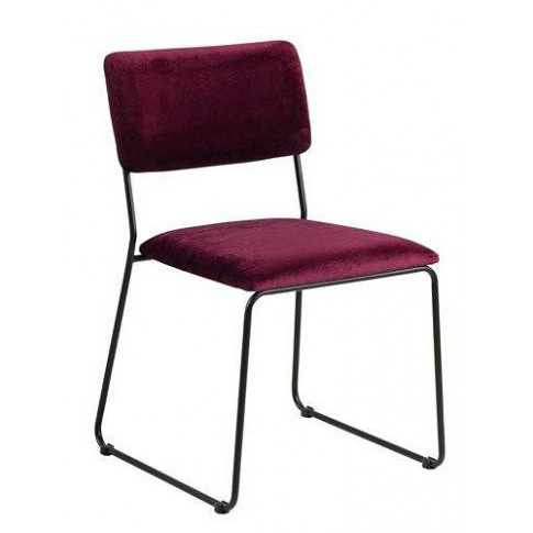 Czerwone krzesło do jadalni Rekso