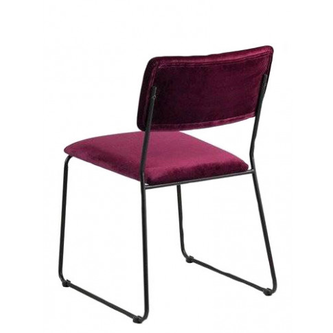Welurowe krzesło do jadalni Rekso