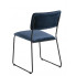 Niebieskie krzesło tapicerowane Rekso 