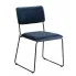 Niebieskie welurowe krzesło Rekso