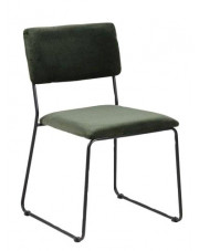 Zielone krzesło tapicerowane - Rekso w sklepie Edinos.pl