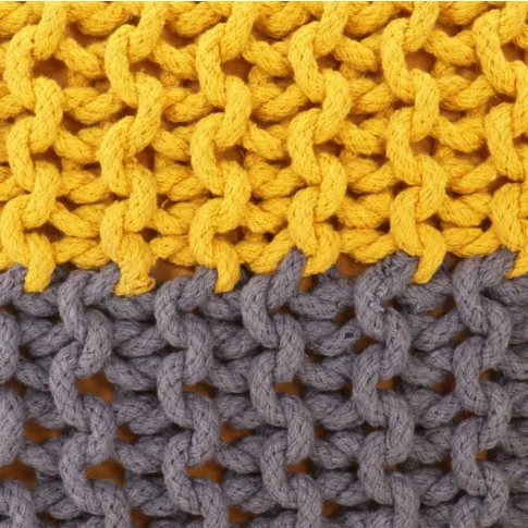 Okrągłe żółto szare siedzisko Iwor 