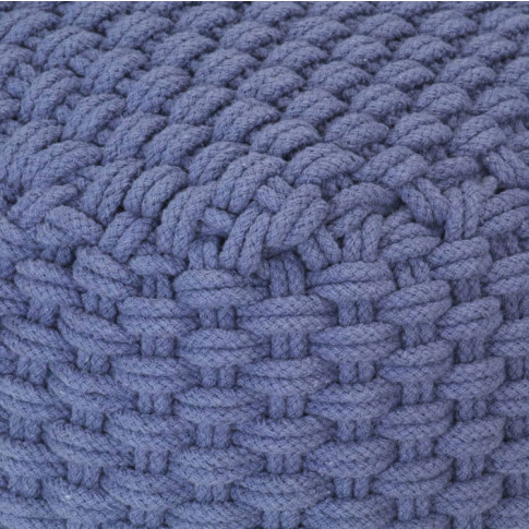 Niebieski puf bawełniany Momo 