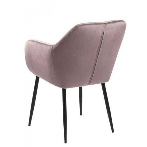 Różowe krzesło tapicerowane Tristo 2X