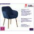Niebieskie krzesło Tristo 4X