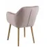 Różowe krzesło do salonu i jadalni Tristo 5X