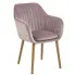 Różowe krzesło tapicerowane Tristo 5X