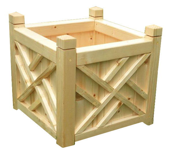 Drewniana Kwadratowa Dekoracyjna Donica Ogrodowa Irma Sklep Edinos Pl