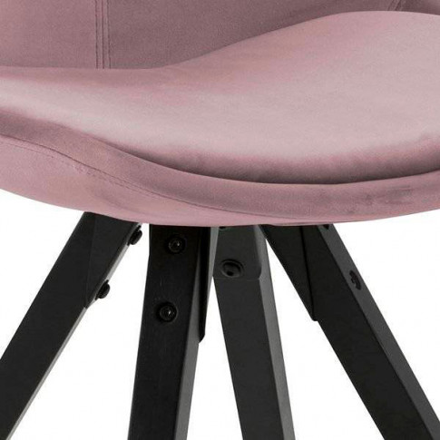 Różowe krzesło do jadalni Besso 2X