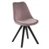 Różowe welurowe krzesło do salonu Besso 2X