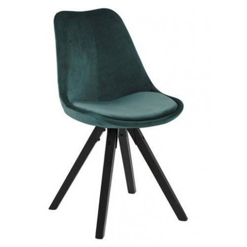 Zielone welurowe krzesło Besso 2X