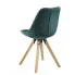 Butelkowo zielone krzesło z oparciem Besso 2X