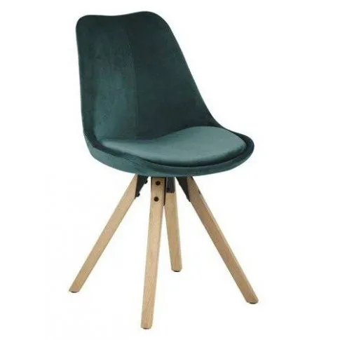 Welurowe krzesło do salonu i jadalni Besso 2X